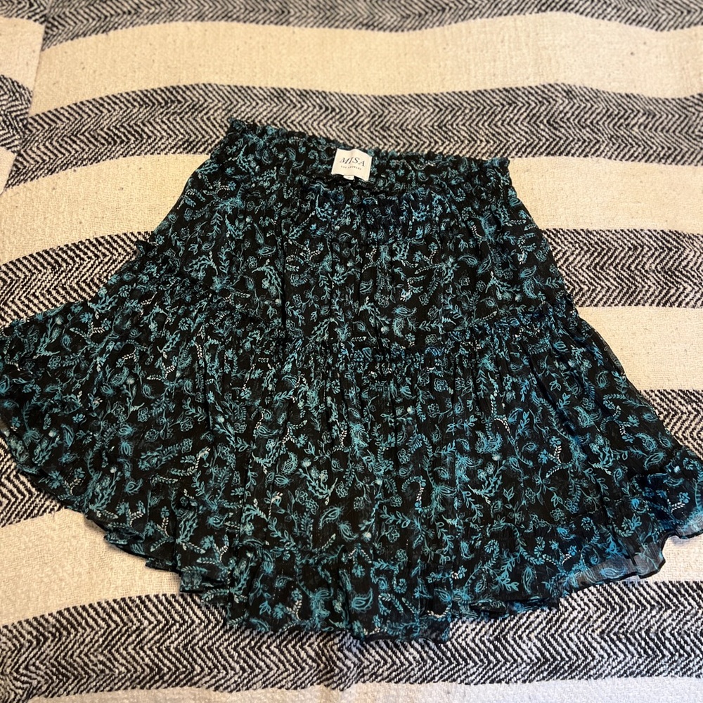 MISA Los Angeles Tiered Mini Skirt